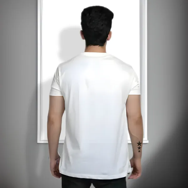 White_Printed_Half_Sleeve_Cotton_T-Shirt_For_Men