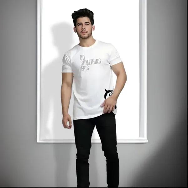White_Printed_Half_Sleeve_Cotton_T-Shirt_For_Men