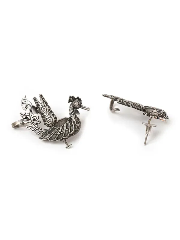 German_Silver_Peacock_Earcuff