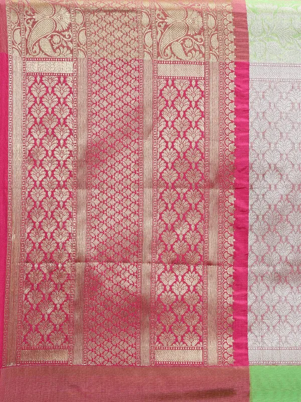 Green_Kanchi_Silk/Brocade_Banarasi_Sarees_For_Women