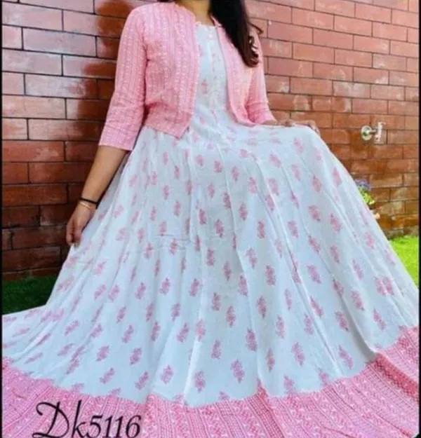 Women_Classy_Printed_Kurti_with_Jacket_Set