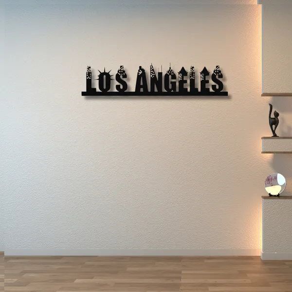 Los_Angeles_Skyline_Skyline_Wood_Wall_Art
