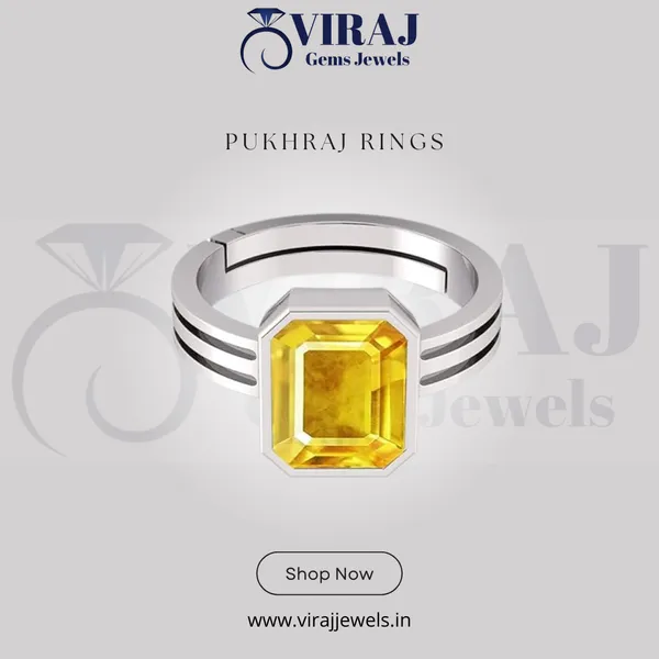 Yellow_Pukhraj_Created_Sapphire_Gemstone_Gold_Plated_Ring_For_Men_&_Women_From_4.25_Ratti_To_20.25_Ratti