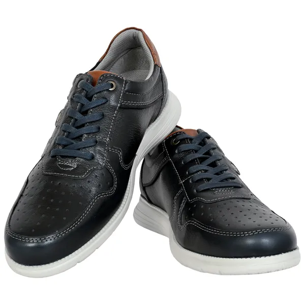 Navy_Leather_Men_Perforations_Round_Toe_Lightweight_Sneakers