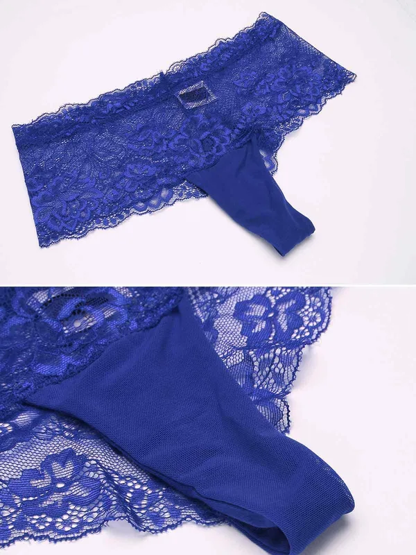 Royal_Blue_Off_Shoulder_Lingerie_Set_For_Women