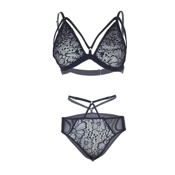Black_Regular_Lingerie_Set_For_Women