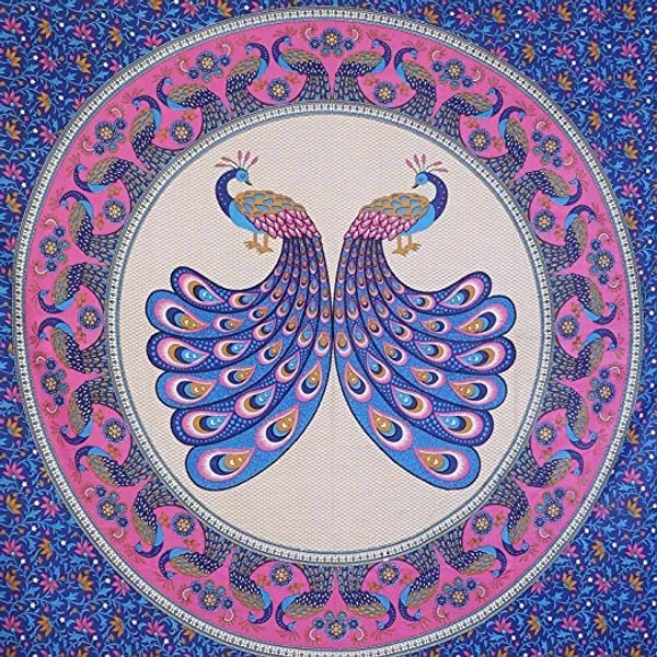 100%_Cotton_Printed_Double_Bedsheet_(Blue)