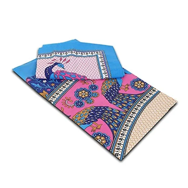 100%_Cotton_Printed_Double_Bedsheet_(Blue)