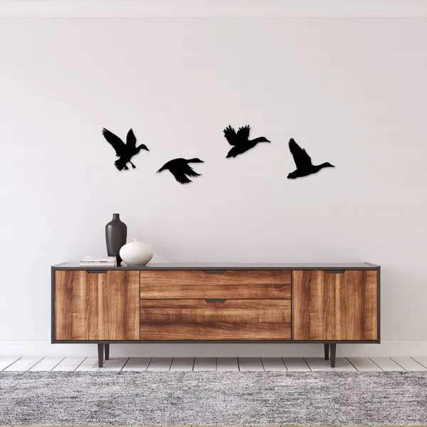 Wooden_Wall_Art_for_Home_Decoration__|_Ducks__|_Black
