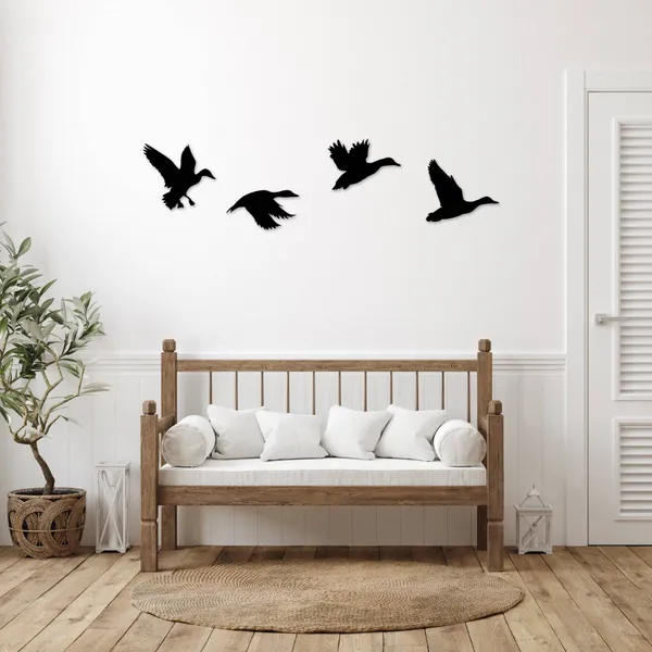 Wooden_Wall_Art_for_Home_Decoration__|_Ducks__|_Black