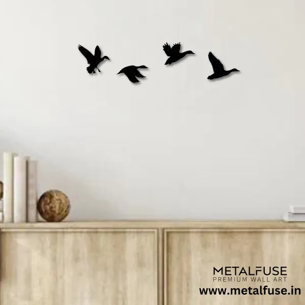 Wooden_Wall_Art_for_Home_Decoration__|_Ducks__|_Black