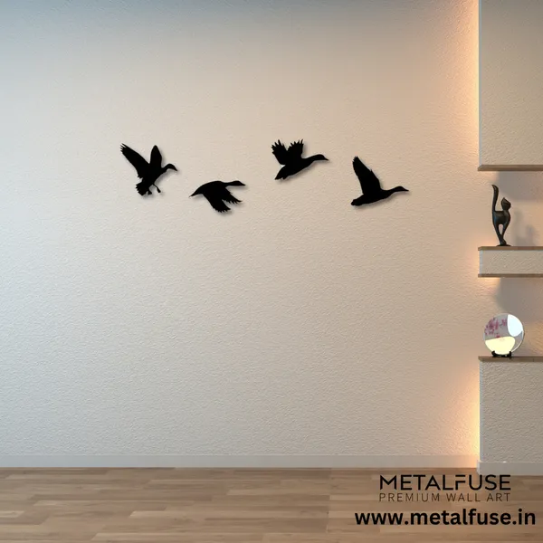 Wooden_Wall_Art_for_Home_Decoration__|_Ducks__|_Black