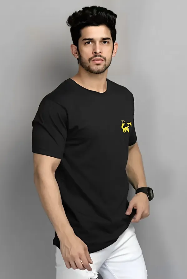 Black_back_Printed_Half_Sleeve_Cotton_T-Shirt_For_Men