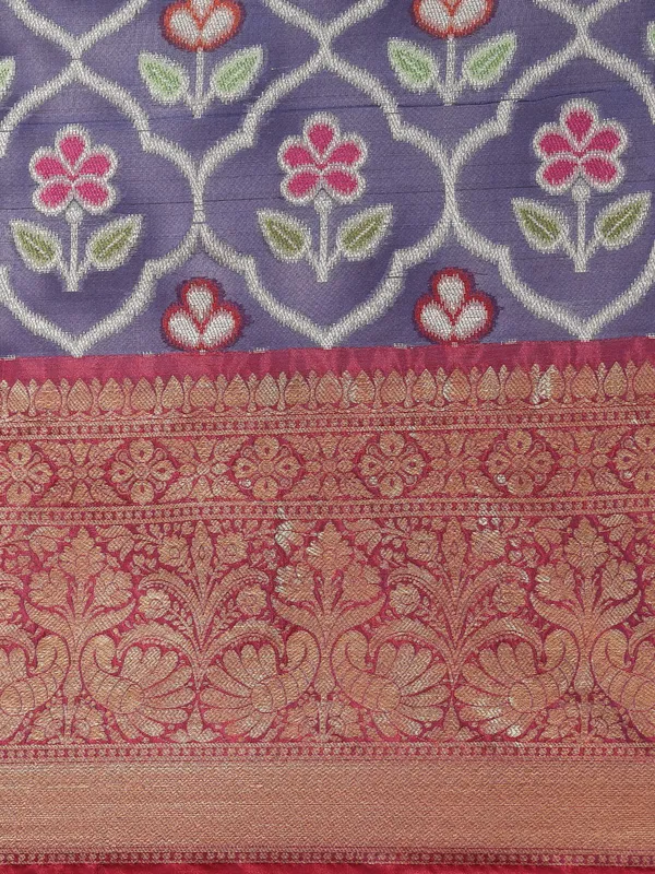 Blue_Art_Silk_Banarasi_Sarees_For_Women