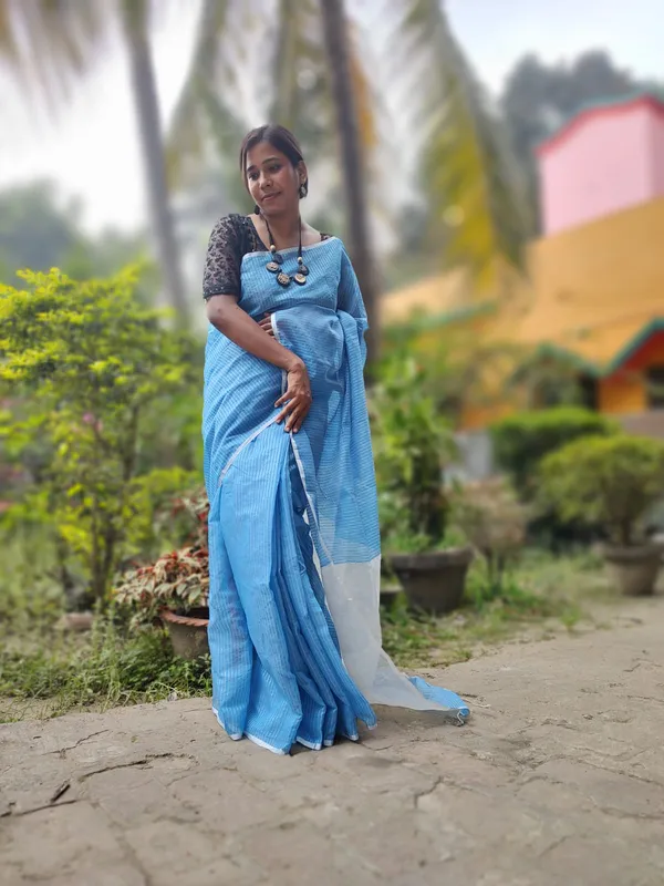 Sky_Blue_Cotton_Silk_Semi_Maheshwari_Zari_Weaving_Handloom_Saree