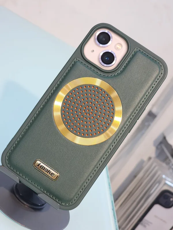 Iphone_11(6.1)_Green_Luxurious_Leather_Magsafe_Case