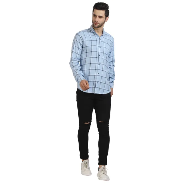 Indigo_cotton_fabric_checks_design_full_sleeve_shirt