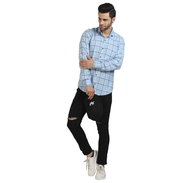 Indigo_cotton_fabric_checks_design_full_sleeve_shirt