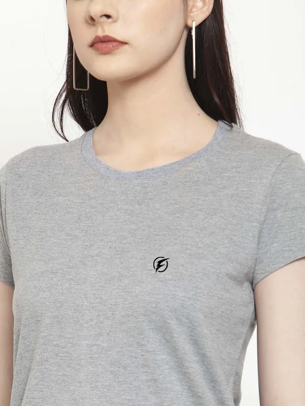 Pack_of_2_Grey_&_Maroon_Cotton_Round_Neck_Short_Sleeves_T-Shirt_For_Women