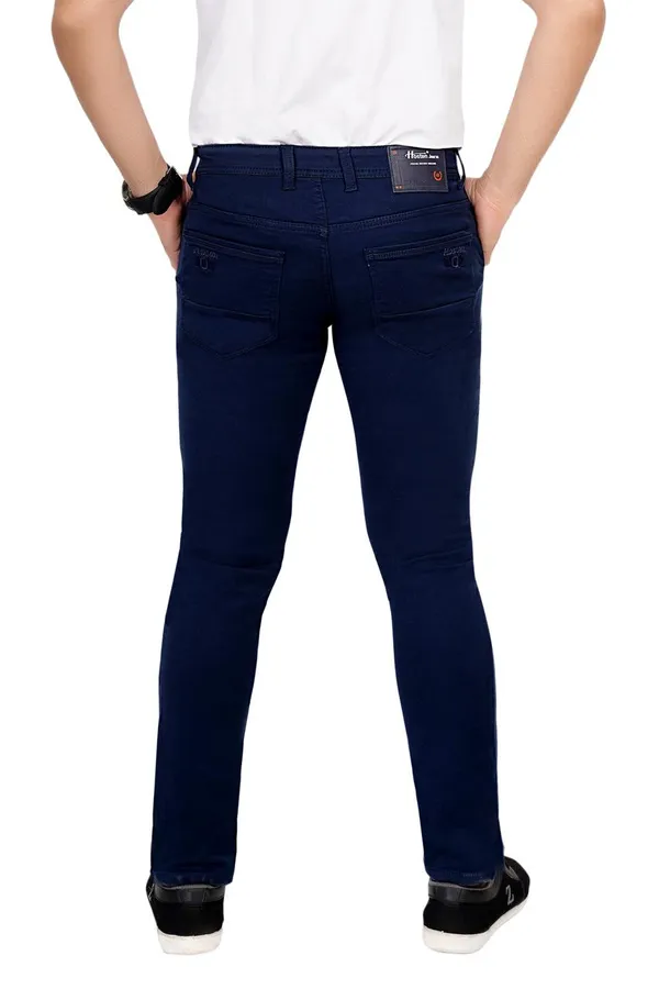 Royal_Blue_Cotton_Premium_Solid_Jeans_For_Men