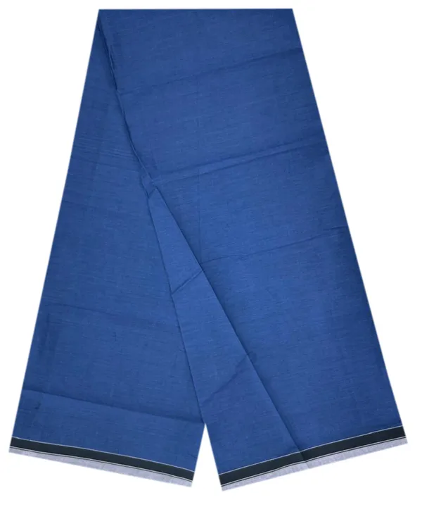 100%_Pure_Cotton_ISMAIL_Solid_Blue_Lungi_-_2.05_Mtrs