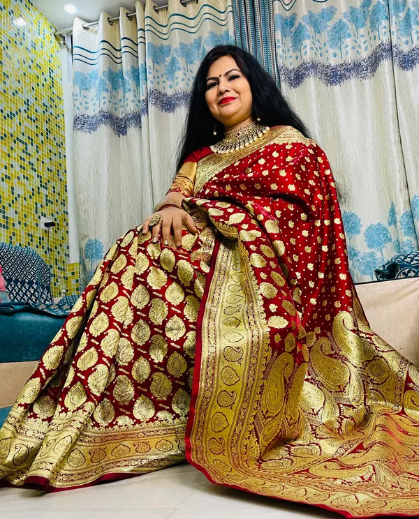 Maroon_Satin_Silk_Banarasi_Sarees_For_Women