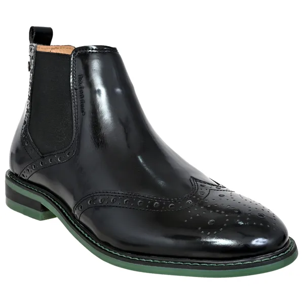Black_Brush-Off_Leather_Brogues_Mid_Top_Blocked_Heel_Regular_Boots