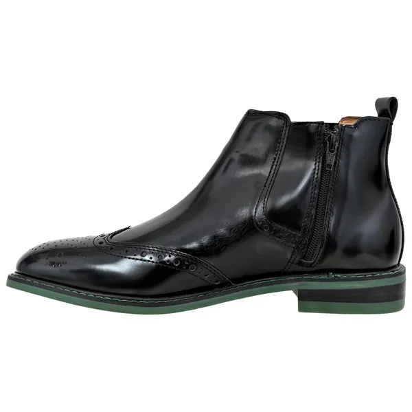 Black_Brush-Off_Leather_Brogues_Mid_Top_Blocked_Heel_Regular_Boots