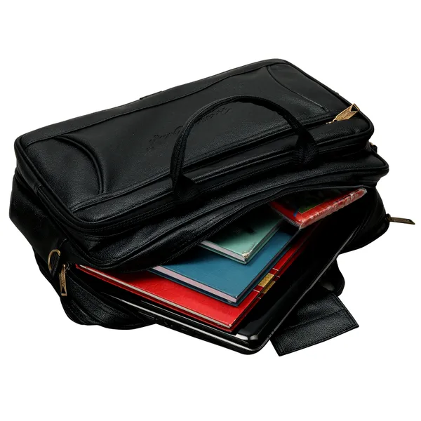 Men_Black_PU_Leather_Finish_Laptop_Messenger_Bag