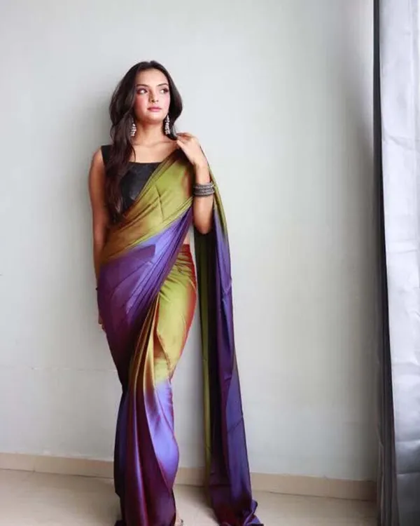 Peacock_Color_1-Minute_Ready_To_Wear_Naylon_Saree_With_Blouse_Piece