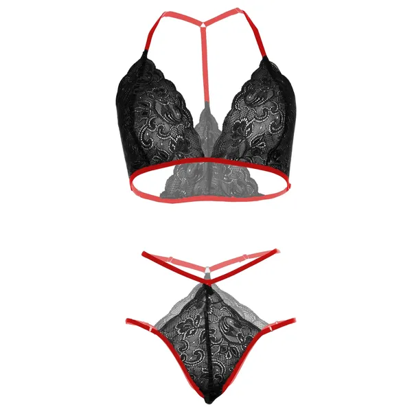 Black_Racerback_Lingerie_Set_For_Women