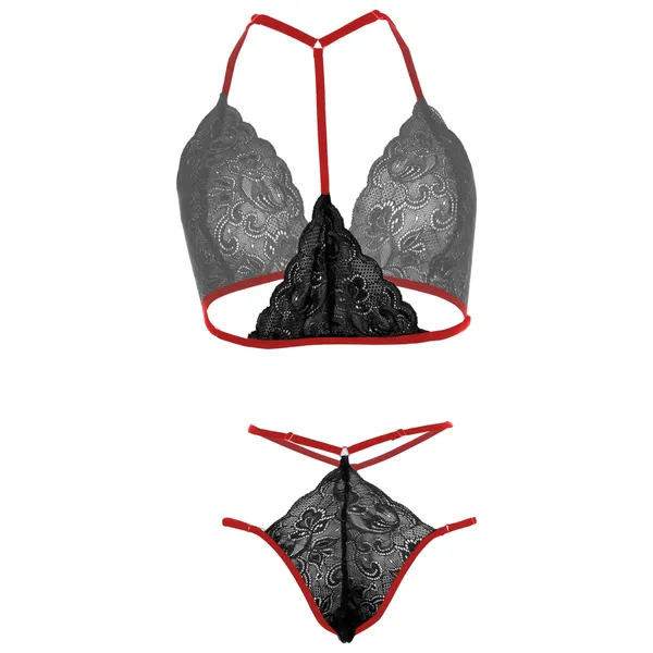 Black_Racerback_Lingerie_Set_For_Women