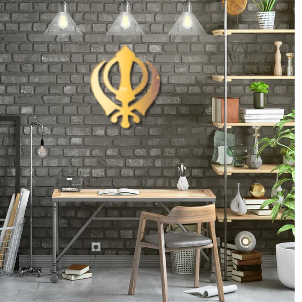 Metal_Wall_Art_for_Home_Decoration__|_Khanda_Sahib__|_Gold