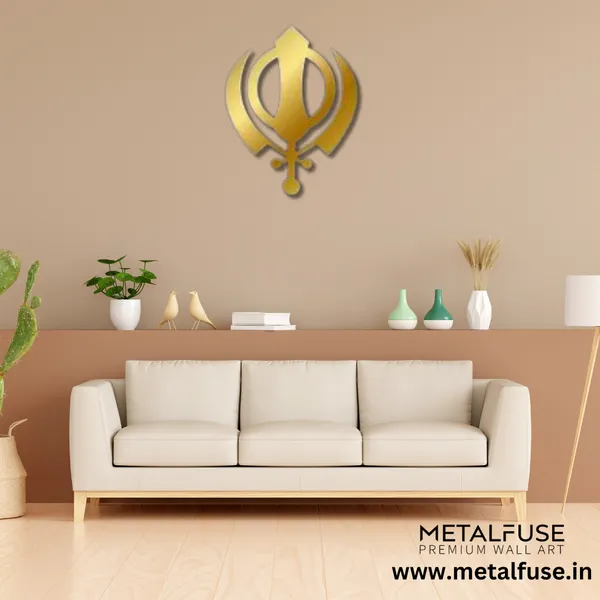 Metal_Wall_Art_for_Home_Decoration__|_Khanda_Sahib__|_Gold