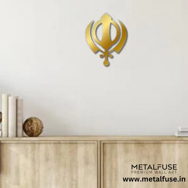 Metal_Wall_Art_for_Home_Decoration__|_Khanda_Sahib__|_Gold