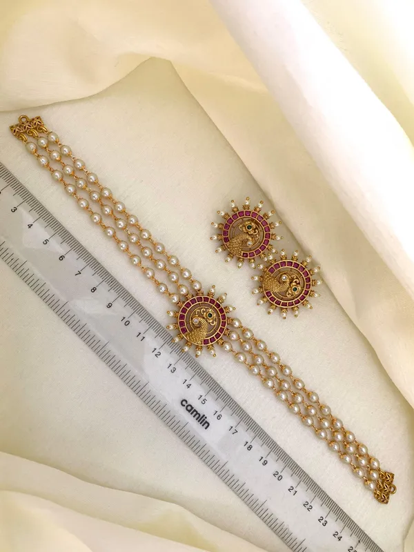 Latest_Peacock_Kemp_stone_High_raise_choker_set