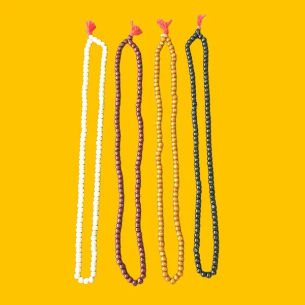 JAAP_MALA_(108+1_Bead)_Tulsi_,_Chandan_,_Red_White_Black_Yellow_Mala_For_Matra_Jaap_(_Hare_Krishna_Hare_Ram_)_(_OM_Namah_Shivay_)_(_PACK_OF_4_)