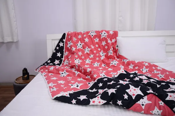 _120_GSM_Lightweight_Pocket_Portable_Single_Blanket_for_Travel,_Camping,_Hiking,_2-in-1_Travel_Blanket_and_Pillow_-_Sugar_Coral