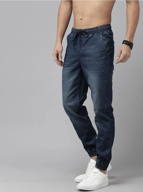 Dark_Blue_Denim_Jogger_slim _Fit_Menssss_Jeans
