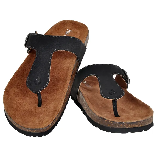Black_Leather_Sandal_Casual_Leather_Flats_For_Men
