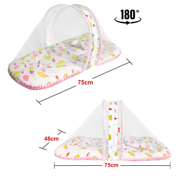 Fruity_Baby_4_Piece_Bedding_Set_with_Pillow_and_Bolsters_Sleeping_Bag_and_Bedding_Set_Combo_(Pink)