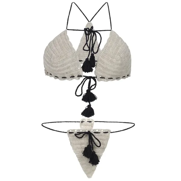 Grey_&_Black_Bikini_Crochet_Lingerie_Set_For_Women