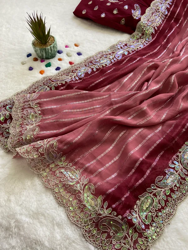 Zivah_Maroon_–_Diwali_Special_|_Kajju_Katri_Pedding_Saree_with_Embroidery_&_Sequence_Work,_Cutwork_Border_&_Heavy_Embroidery_&_Sequence_Work_Blouse