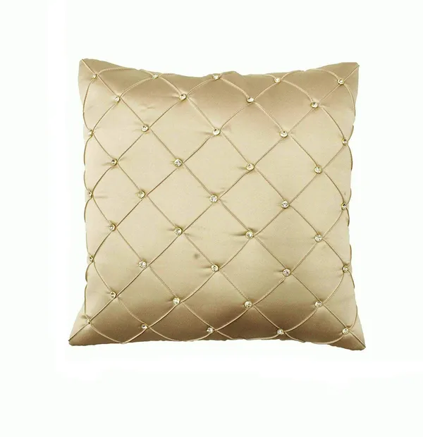 Set_Of_2_Beige_Satin_Diamond_Design_Cushion_Cover_[24x24_Inches]