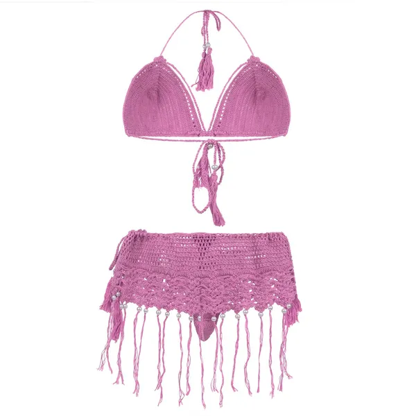 Rose_Pink_Skirt_Crochet_Lingerie_Set_For_Women