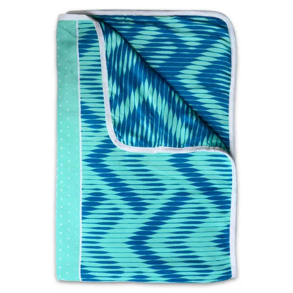 Geometric_Single_Dohar_for_AC_Room_(Polyester,_Blue_and_Navy_Blue)