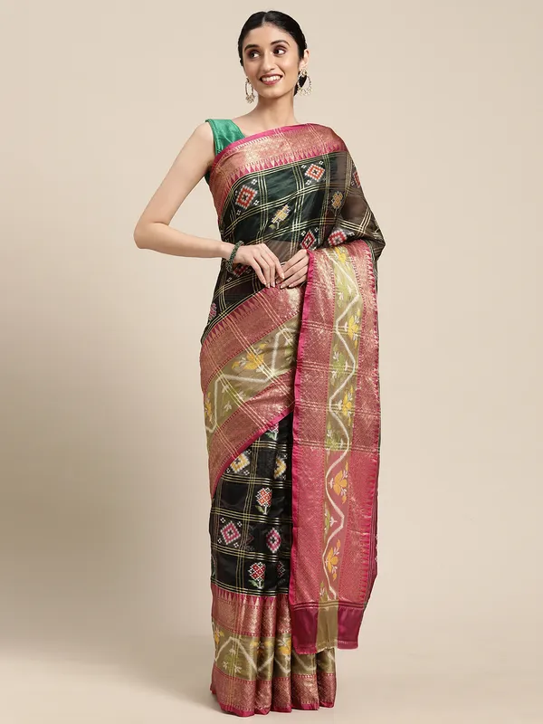 Black_Art_Silk_Banarasi_Sarees_For_Women