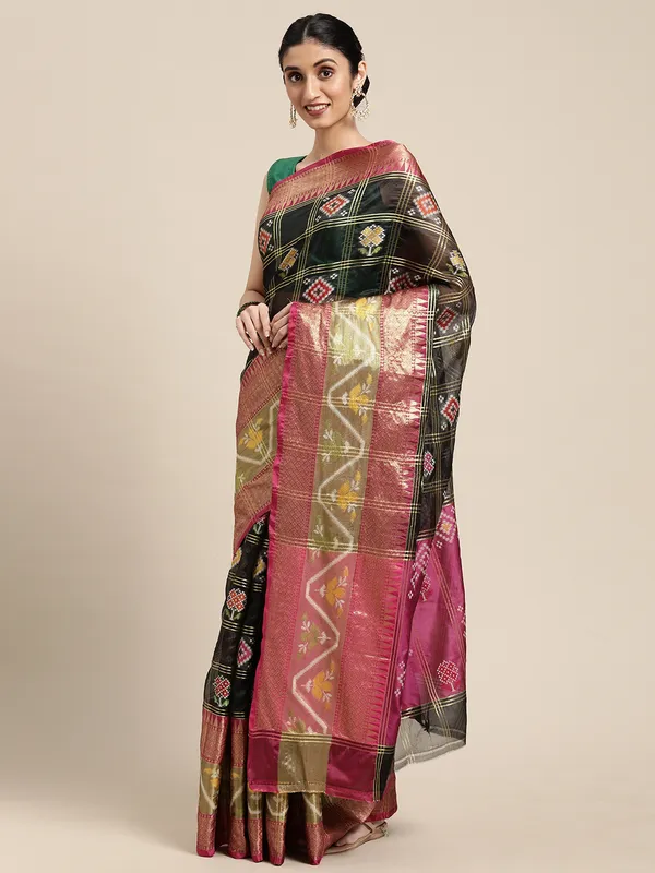 Black_Art_Silk_Banarasi_Sarees_For_Women