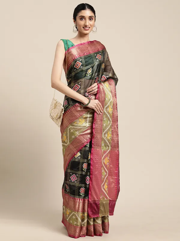 Black_Art_Silk_Banarasi_Sarees_For_Women