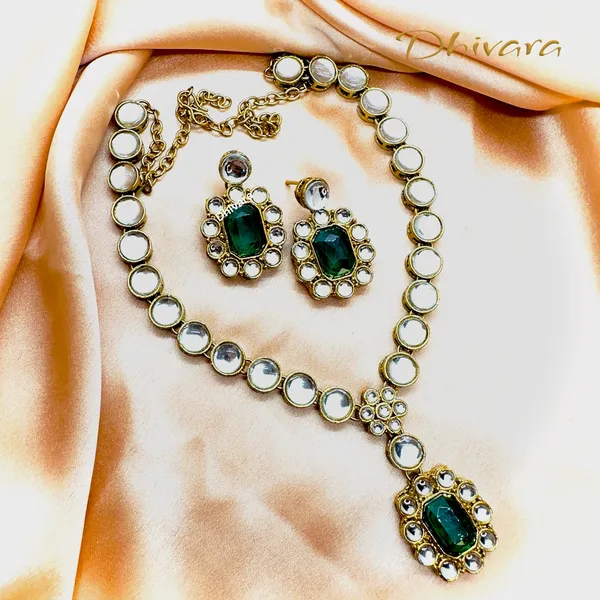 Green_Alloy_Copper_Jewellery_Set_For_Women